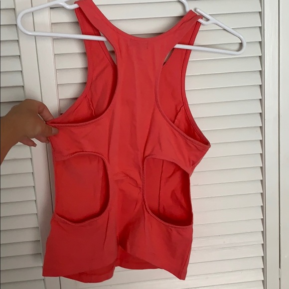 Pink Cropped Tank w/ Cutouts - Picture 2 of 2